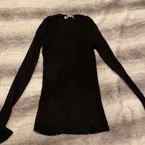 Plain black Michael Stars long sleeve shirt. Size S.